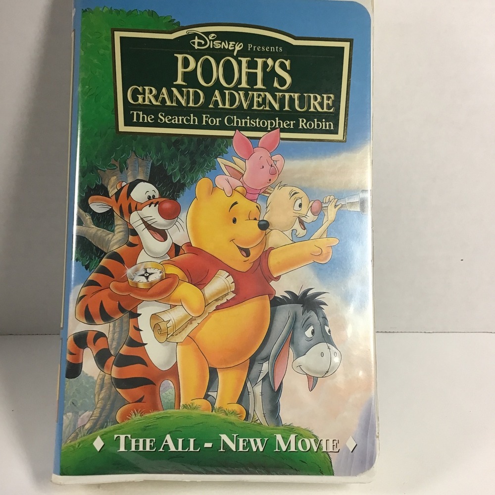 Disney Pooh's Grand Adventure The Search for Christopher Robin VHS 1997 Movie